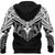 Maori Tattoo Hoodie Hei Matau Abalone White - Polynesian Pride