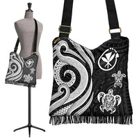 Hawaii Boho Handbag - White Tentacle Turtle - Polynesian Pride