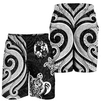 Tonga Men's Short - White Tentacle Turtle - Polynesian Pride