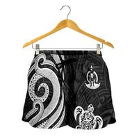 Vanuatu Women's Short - White Tentacle Turtle - Polynesian Pride