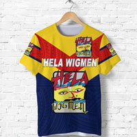 Custom Papua New Guinea Hela Wigmen T Shirt Rugby Simple Style, Custom Text and Number LT8 - Polynesian Pride