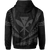 Polynesian Kakau Kanaka Maoli Map Hawaii Hoodie Gray - Polynesian Pride
