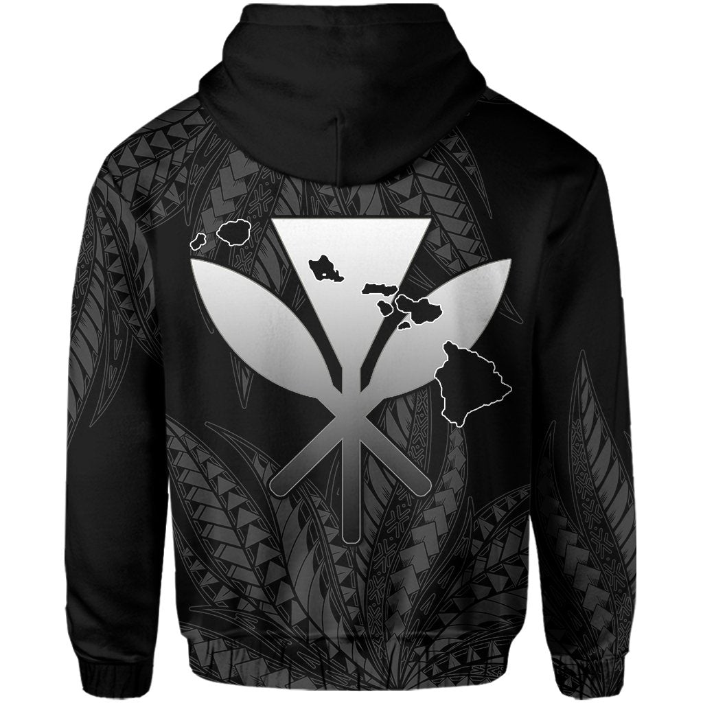 Hawaii King Polynesian Hoodie (Zip up) Durk Style Gray - Polynesian Pride