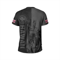Hawaii King Polynesian T Shirt Lawla Style Gray - Polynesian Pride