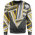 Hawaii Sweatshirt - Football Jersey Style - Gray And Yellow - AH - Polynesian Pride