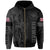 Hawaii King Polynesian Hoodie (Zip up) Lawla Style Gray - Polynesian Pride
