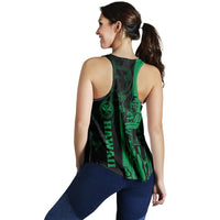 Hawaii King Polynesian Women's Racerback Tank - Lawla Style Green - AH - Polynesian Pride