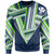 Hawaii Sweatshirt - Football Jersey Style - Navy And White - AH - Polynesian Pride