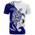 Yap Custom T Shirt Mega Turtle Unisex Blue - Polynesian Pride