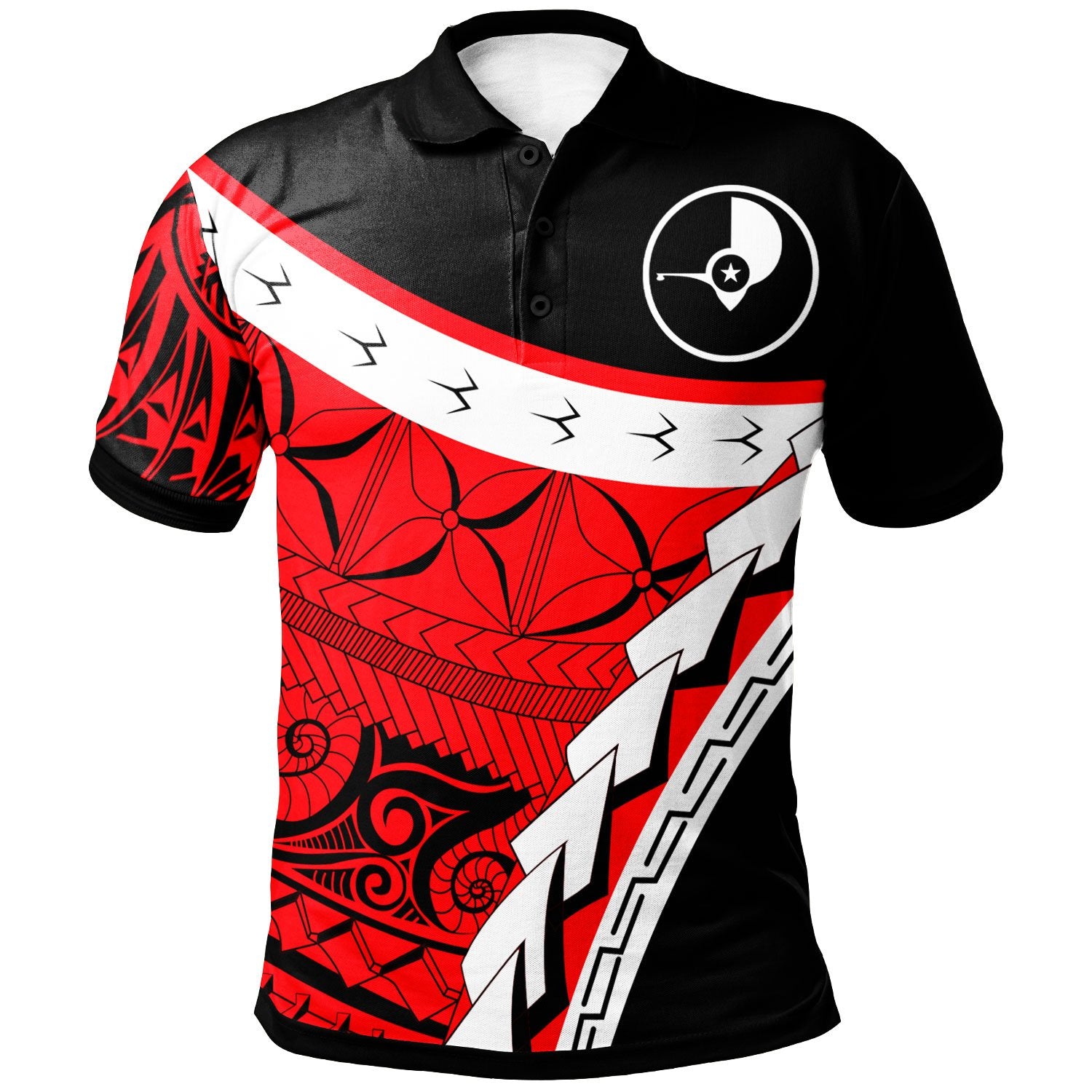 Yap Custom Polo Shirt Proud Of Yap Unisex Red - Polynesian Pride