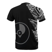 Yap Custom All Over T Shirt Yap Flag Micronesian Pattern - Polynesian Pride