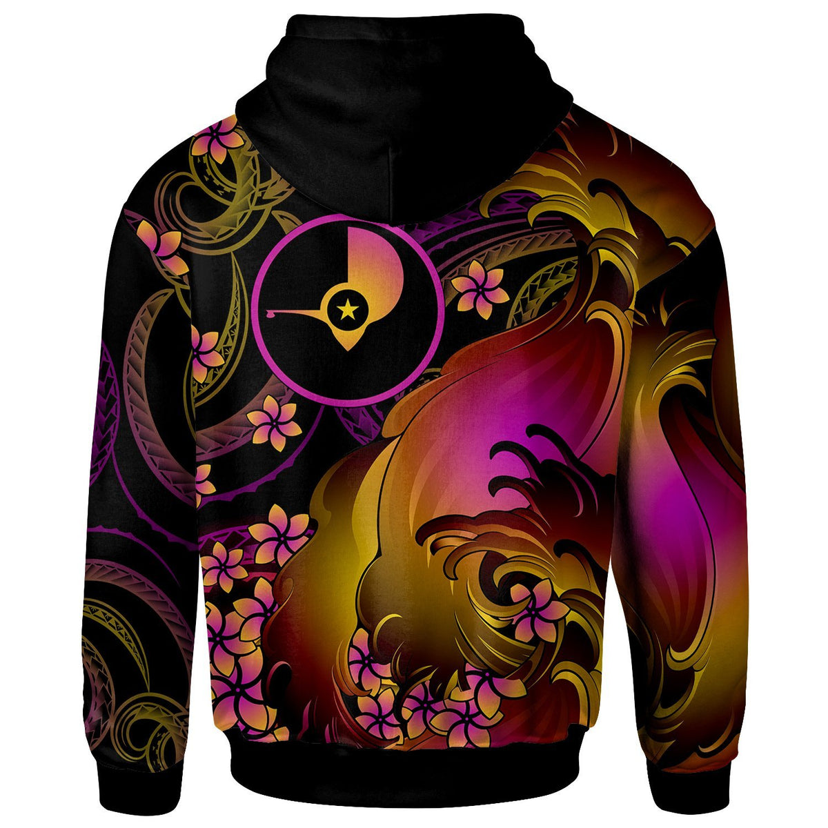 Yap Zip up Hoodie Yap in wave - Polynesian Pride