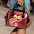Fiji Custom Personalised Shoulder Handbag - Fiji Seal Polynesian Patterns Plumeria (Red) One Size Red - Polynesian Pride