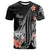 Niue Personalised Custom T-Shirt - Polynesian Hibiscus Pattern Style