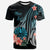 Tahiti Custom T Shirt Turquoise Polynesian Hibiscus Pattern Style Unisex Art - Polynesian Pride