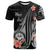 Federated States of Micronesia Personalised Custom T-Shirt - Polynesian Hibiscus Pattern Style