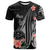 Marshall Islands Personalised Custom T-Shirt - Polynesian Hibiscus Pattern Style