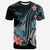 Tokelau Custom T Shirt Turquoise Polynesian Hibiscus Pattern Style Unisex Art - Polynesian Pride