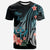 Kosrae Custom T Shirt Turquoise Polynesian Hibiscus Pattern Style Unisex Art - Polynesian Pride