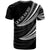 New Caledonia Custom Personalised T-Shirt - Wave Pattern Alternating White Color