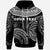 Tokelau Custom Hoodie Serrated Pattern White Color - Polynesian Pride