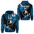 Custom FSM Yap Zip Hoodie Unique Vibes Blue LT8 Unisex Blue - Polynesian Pride