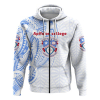Custom Kolisi Apifoou College Zip Hoodie Polynesian Style - Polynesian Pride