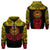 Marquesas Islands Zip Hoodie Marquesan Tattoo Simplified Version Yellow LT8 - Polynesian Pride