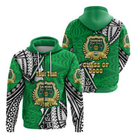 Custom Saineha Tonga Zip Hoodie Polynesian Style Class of LT16 Unisex Green - Polynesian Pride
