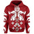 Tonga Polynesian All Over Zip Hoodie Unisex Red - Polynesian Pride